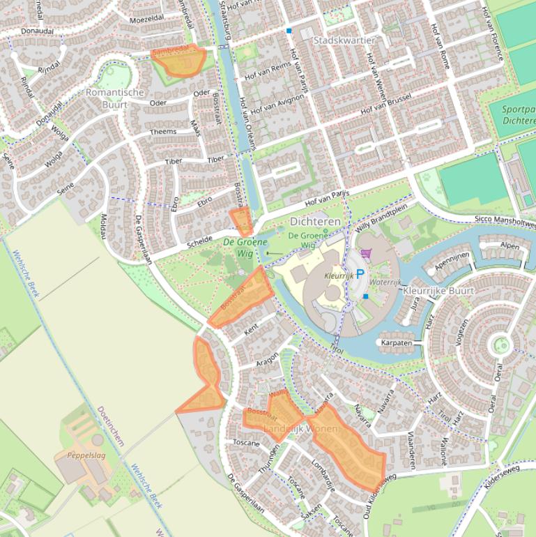 Kaart van postcodegebied 7007GG.