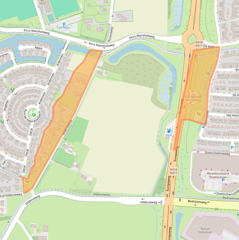 Kaart van postcodegebied 7007GK.