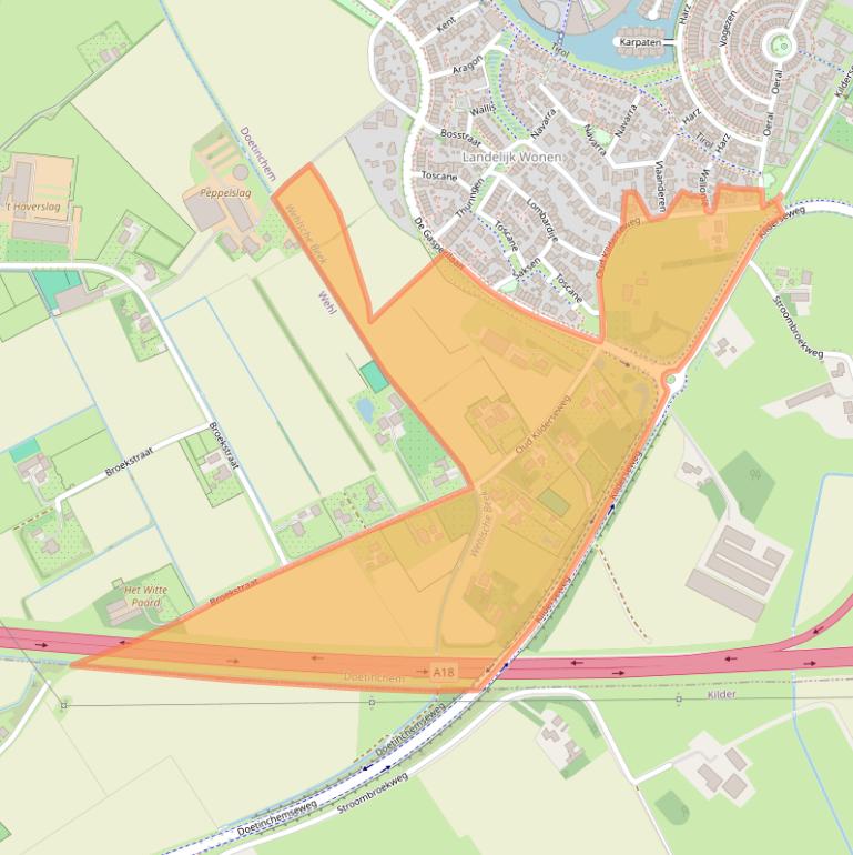 Kaart van postcodegebied 7007GL.