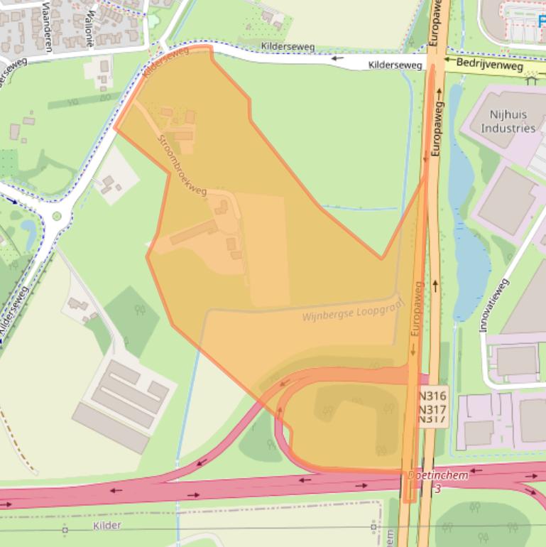 Kaart van postcodegebied 7007GM.