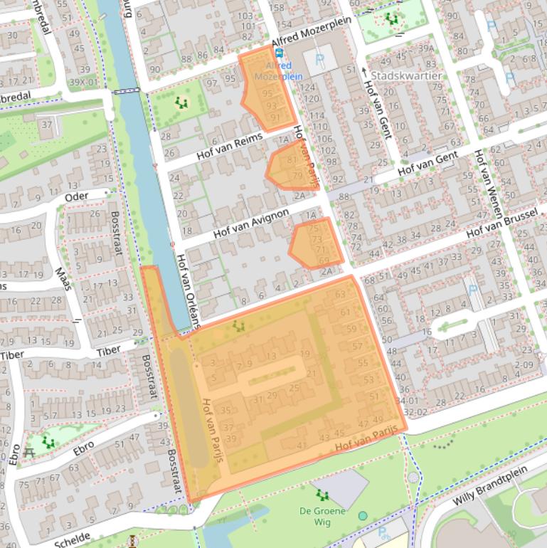 Kaart van postcodegebied 7007JD.