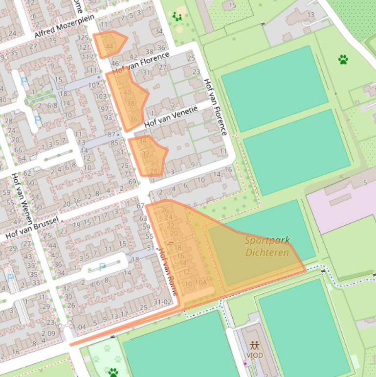 Kaart van postcodegebied 7007JZ.