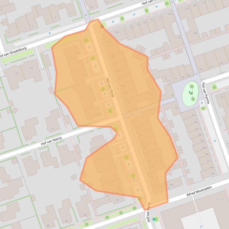 Kaart van postcodegebied 7007KJ.