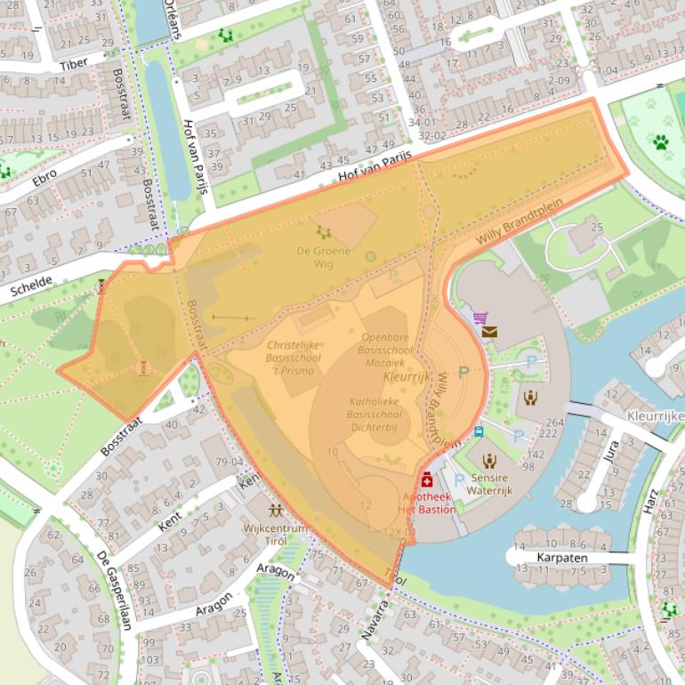 Kaart van postcodegebied 7007LA.