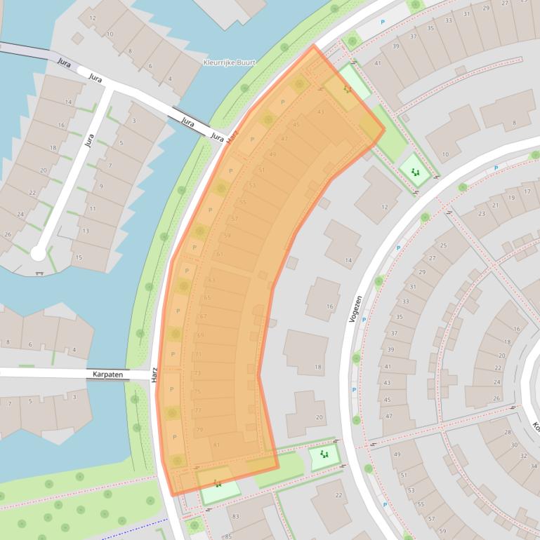 Kaart van postcodegebied 7007LS.