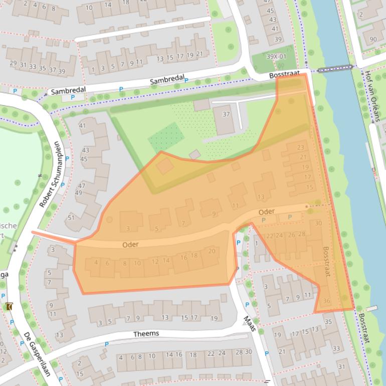 Kaart van postcodegebied 7007MJ.