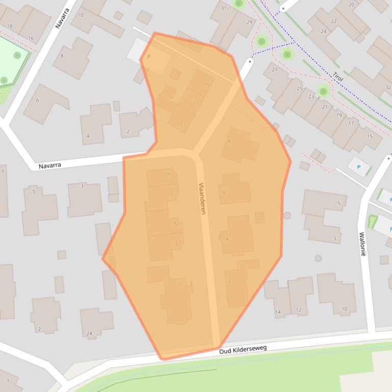 Kaart van postcodegebied 7007NL.