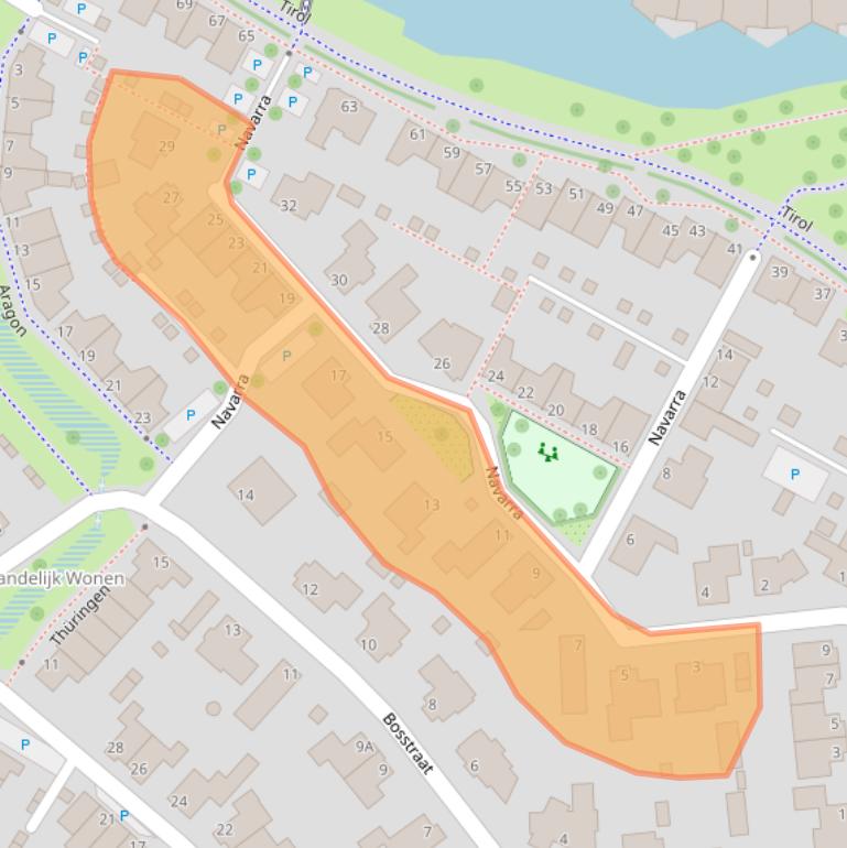 Kaart van postcodegebied 7007NN.