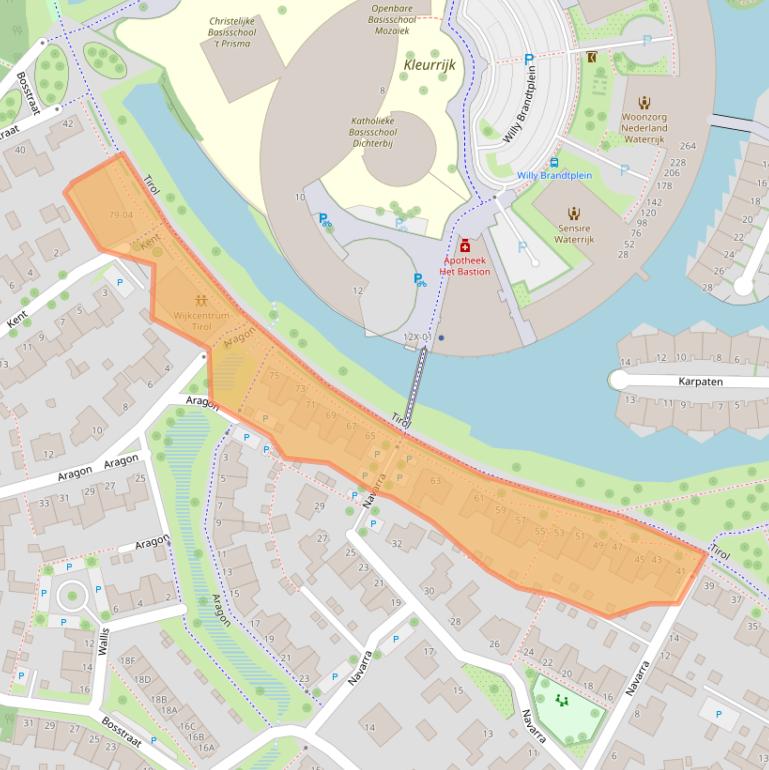 Kaart van postcodegebied 7007NV.