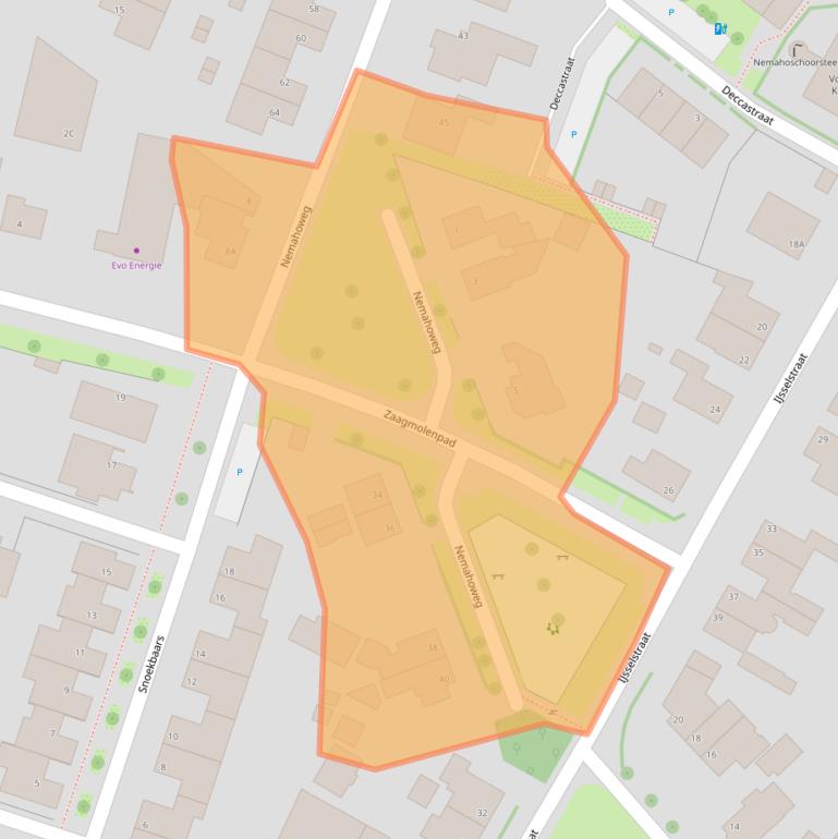 Kaart van postcodegebied 7008AE.