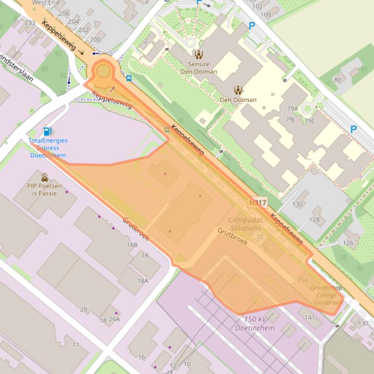 Kaart van postcodegebied 7008AK.