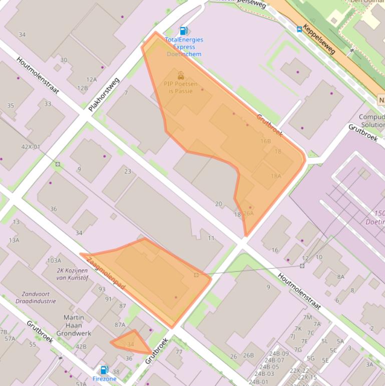 Kaart van postcodegebied 7008AM.