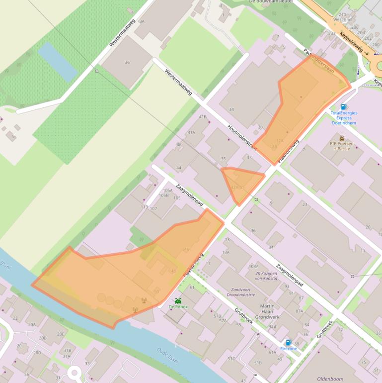 Kaart van postcodegebied 7008AT.