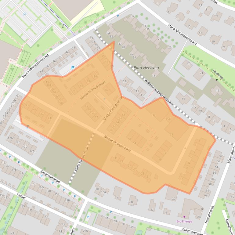 Kaart van postcodegebied 7008CD.