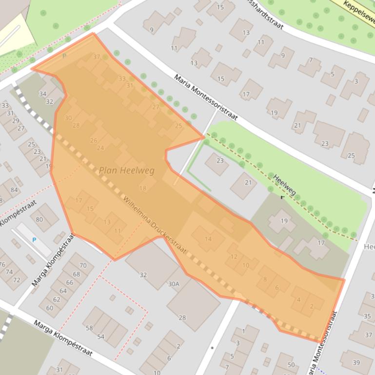 Kaart van postcodegebied 7008CH.