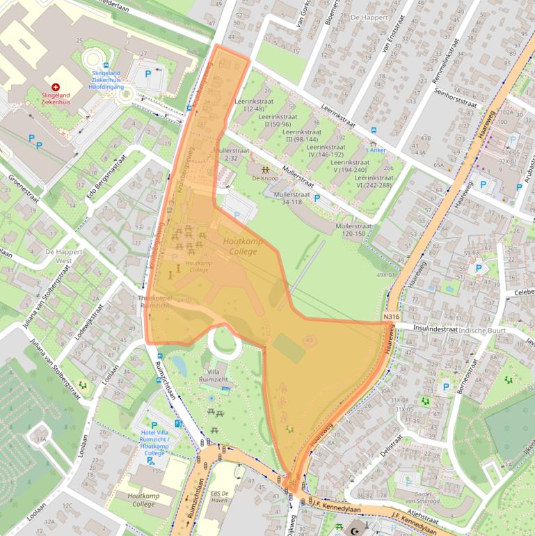 Kaart van postcodegebied 7009BP.