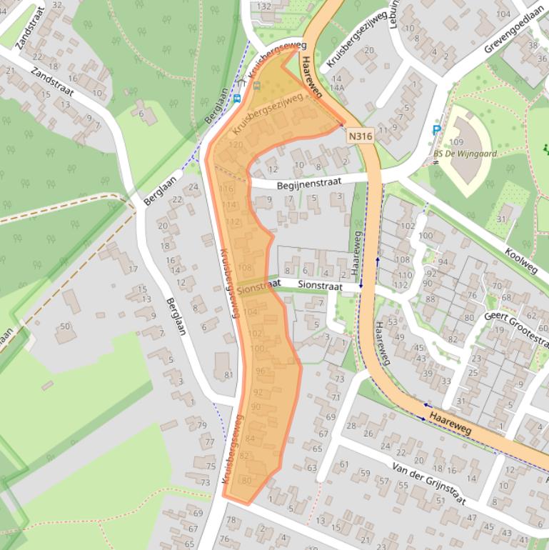 Kaart van postcodegebied 7009BS.