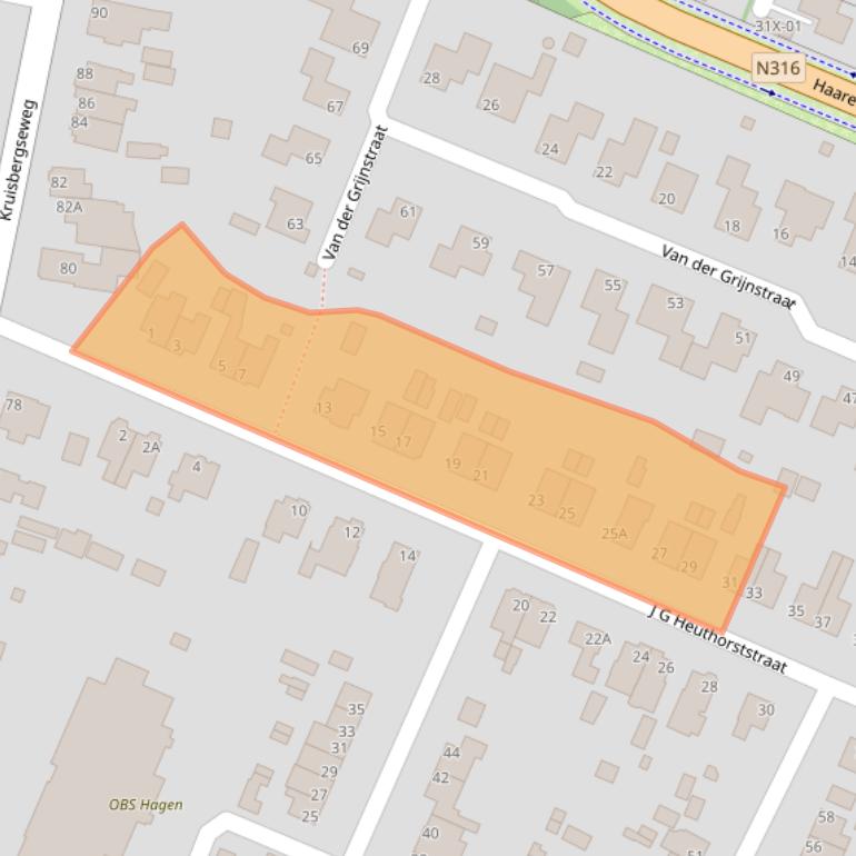 Kaart van postcodegebied 7009CK.