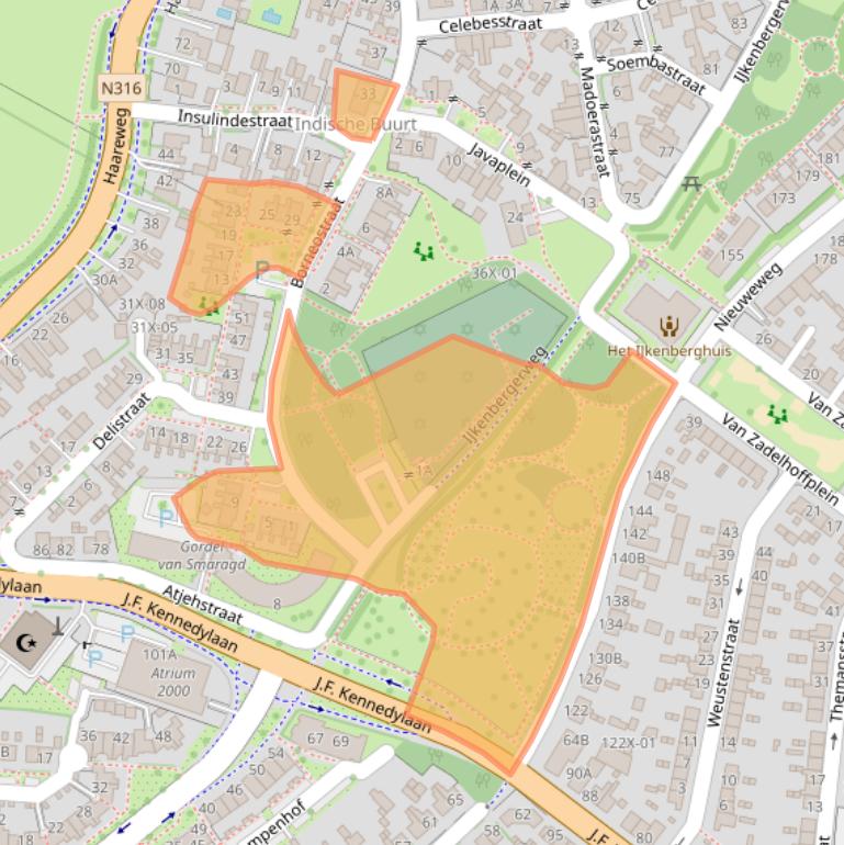 Kaart van postcodegebied 7009ER.