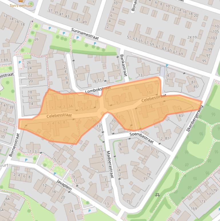 Kaart van postcodegebied 7009EV.