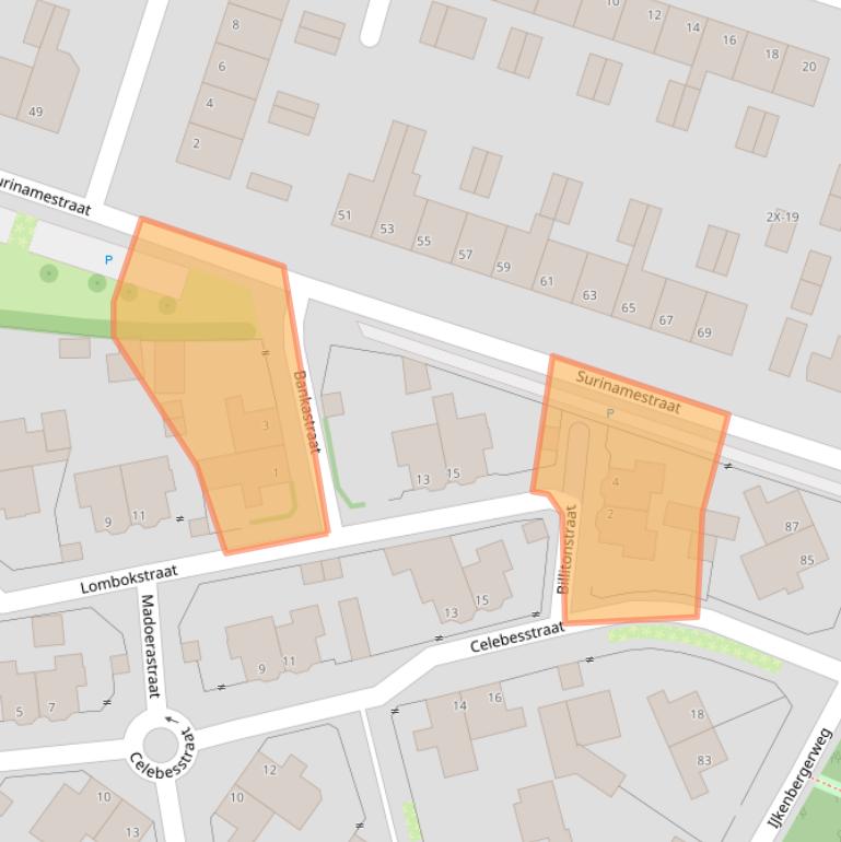 Kaart van postcodegebied 7009GA.