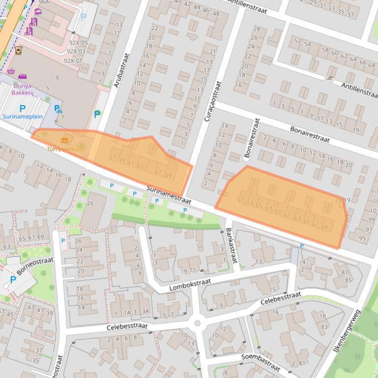 Kaart van postcodegebied 7009GC.