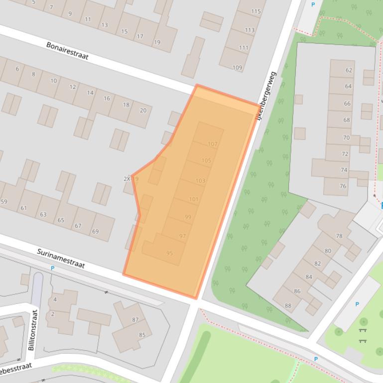 Kaart van postcodegebied 7009GT.