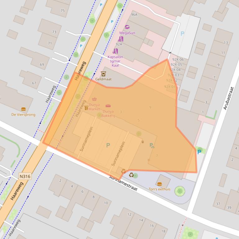 Kaart van postcodegebied 7009GX.