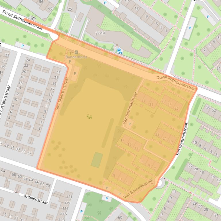 Kaart van postcodegebied 7009HZ.