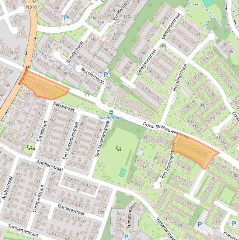 Kaart van postcodegebied 7009JV.