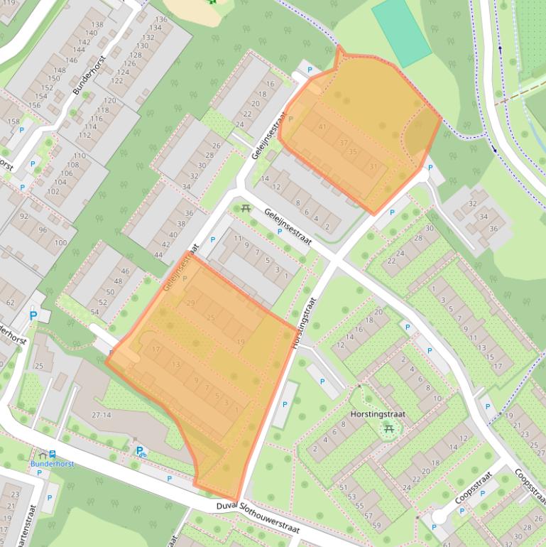 Kaart van postcodegebied 7009KA.