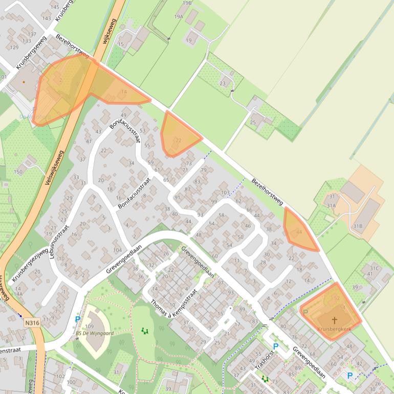 Kaart van postcodegebied 7009KL.