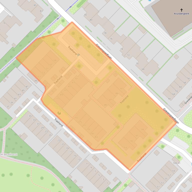Kaart van postcodegebied 7009LB.
