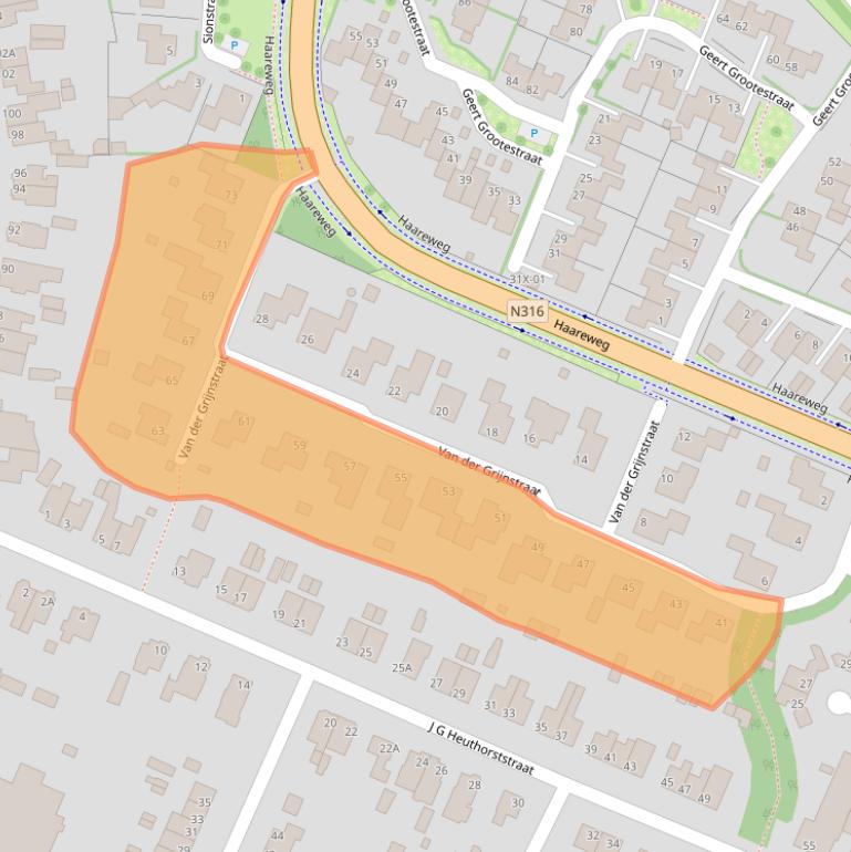 Kaart van postcodegebied 7009MB.