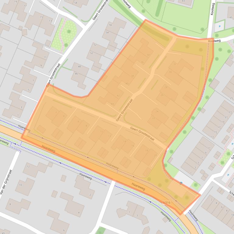 Kaart van postcodegebied 7009MJ.