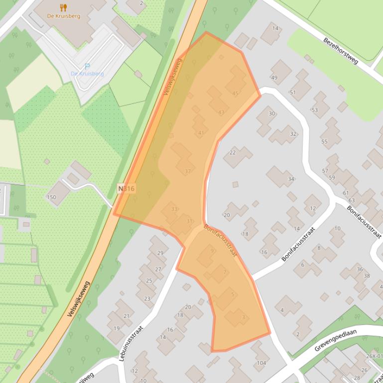 Kaart van postcodegebied 7009MR.