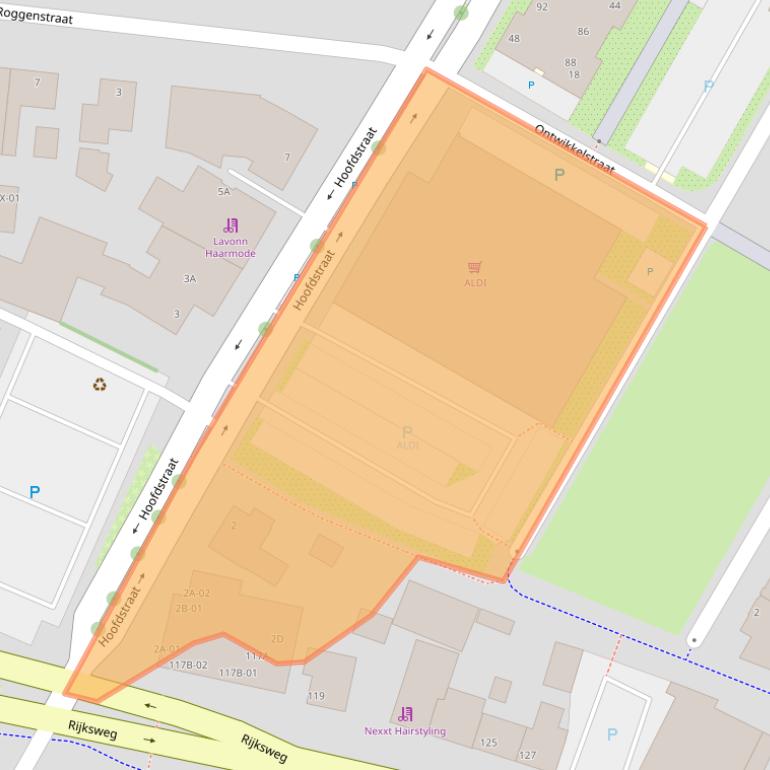 Kaart van postcodegebied 7011AB.