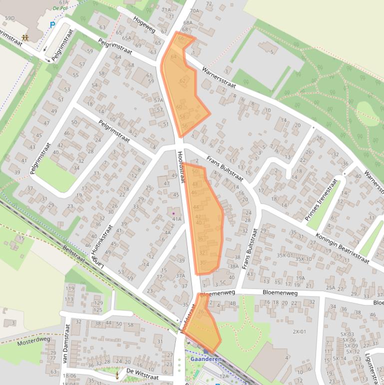 Kaart van postcodegebied 7011AE.