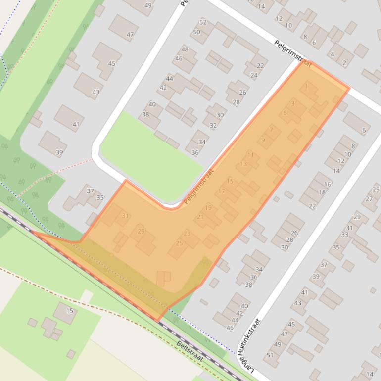 Kaart van postcodegebied 7011BH.