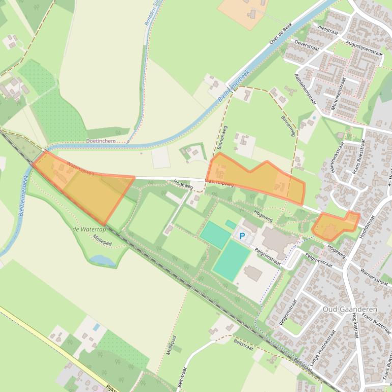 Kaart van postcodegebied 7011BP.