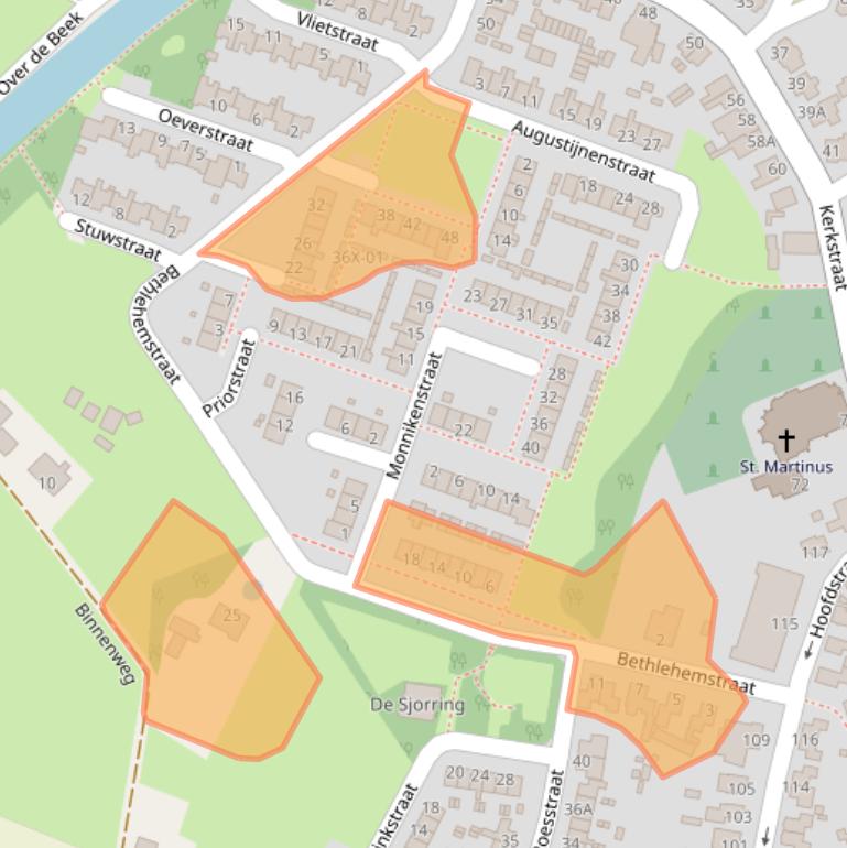 Kaart van postcodegebied 7011BS.