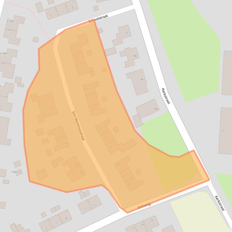 Kaart van postcodegebied 7011CW.