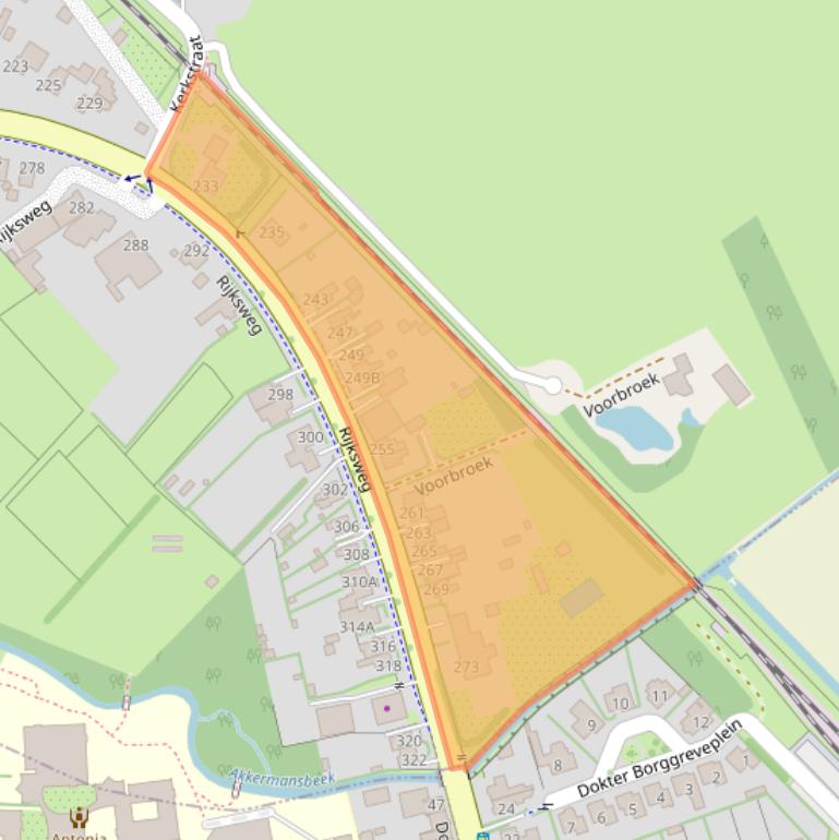 Kaart van postcodegebied 7011DZ.