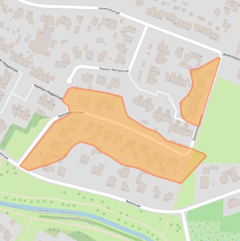 Kaart van postcodegebied 7011EM.