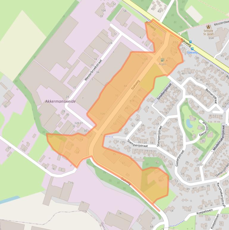 Kaart van postcodegebied 7011EW.