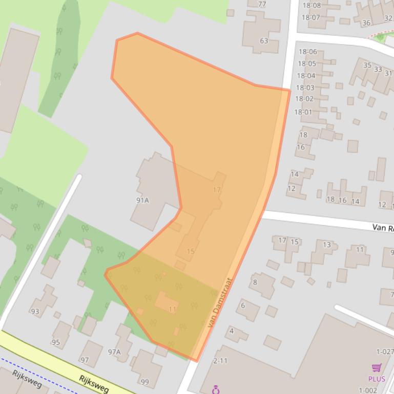 Kaart van postcodegebied 7011GB.