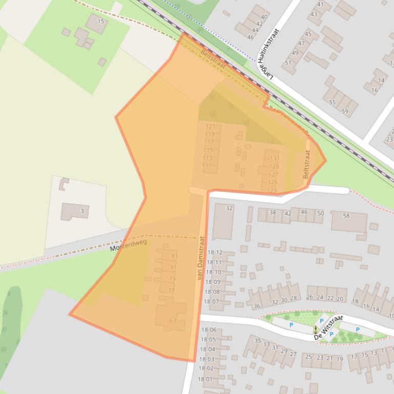 Kaart van postcodegebied 7011GC.