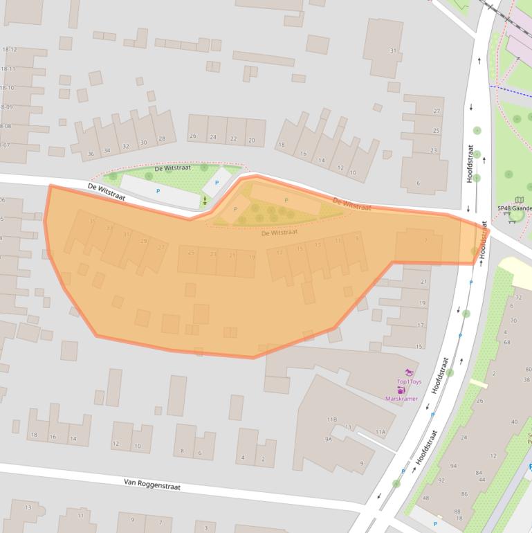 Kaart van postcodegebied 7011GG.