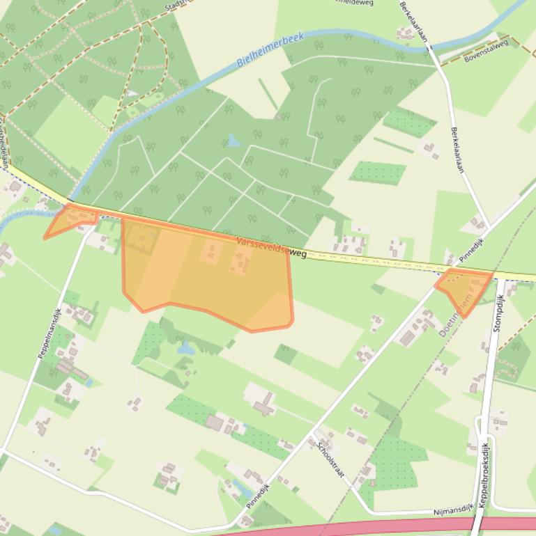 Kaart van postcodegebied 7011JD.