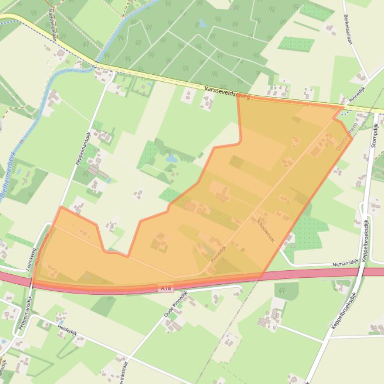 Kaart van postcodegebied 7011JG.